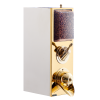 7 kg rectangular coffee dispenser silo brass chrome kuban