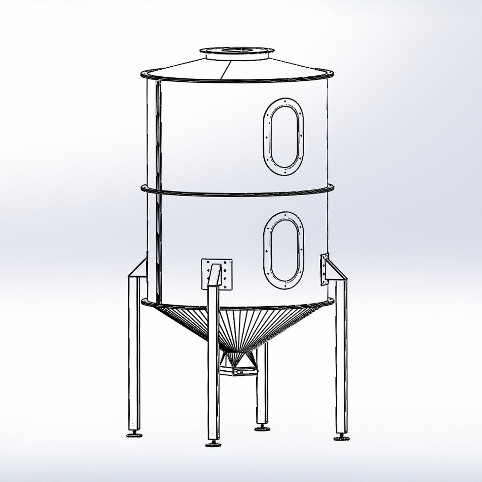 600kg silo kuban00235 - Industrial Coffee Bean Silo systems