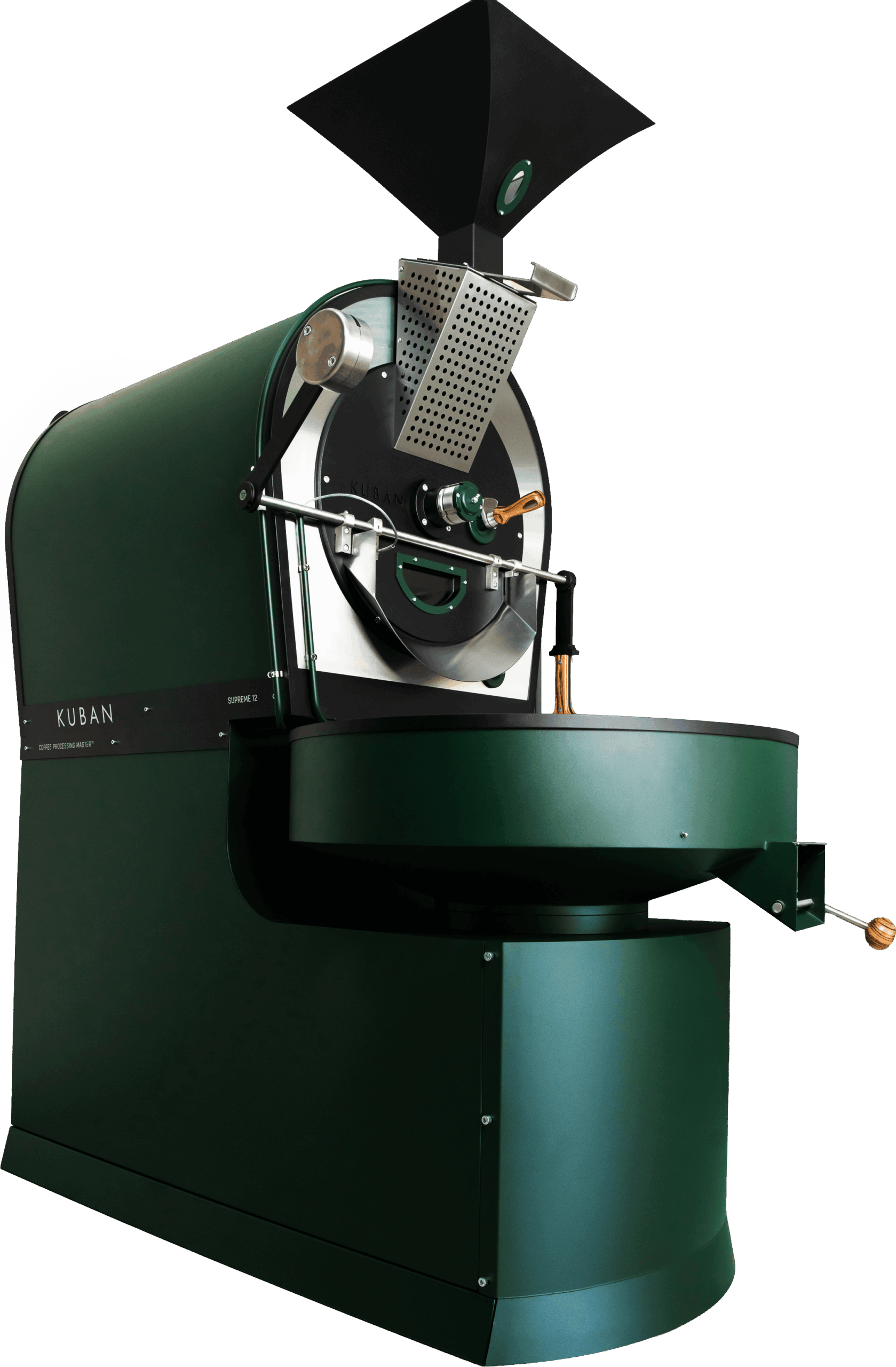 kuban supreme v2 18kg coffee roaster front - Supreme V2 18 kg Coffee Roaster