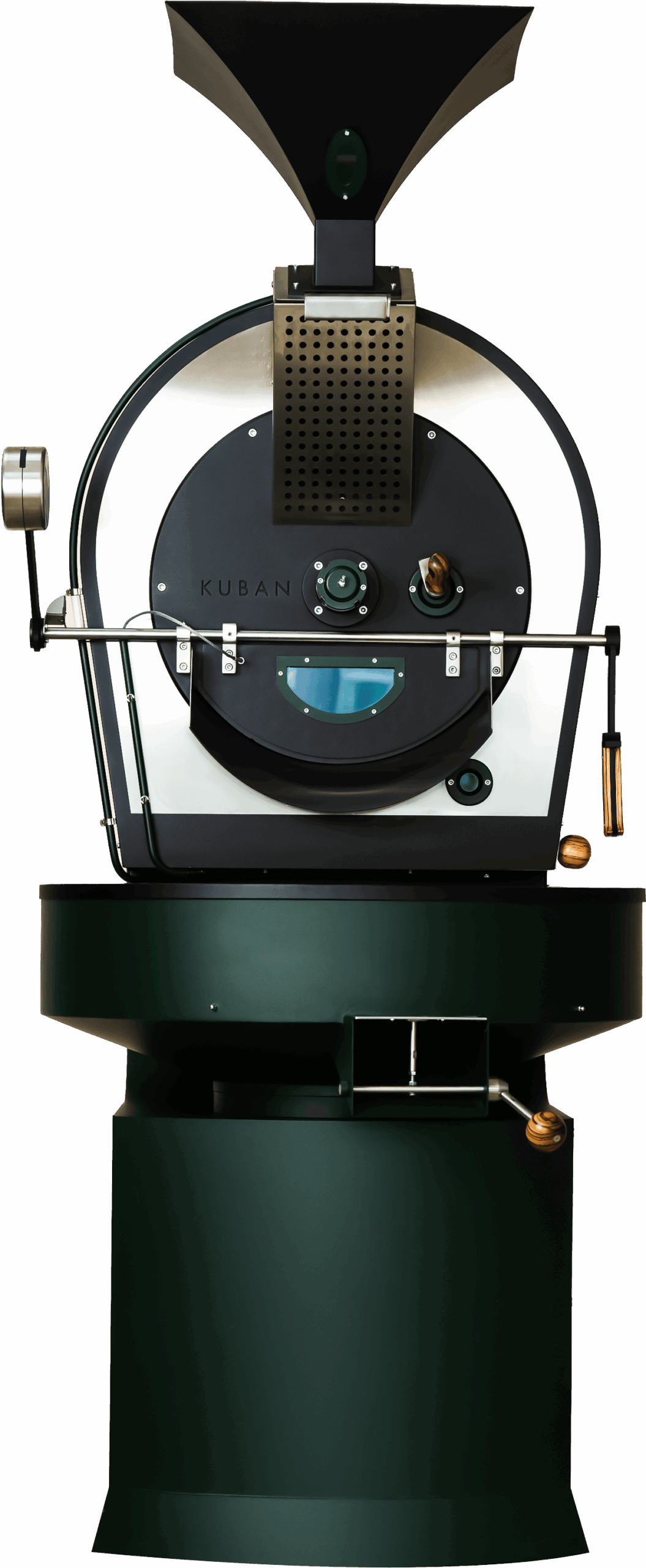 kuban supreme v2 18kg coffee roaster side - Supreme V2 18 kg Coffee Roaster
